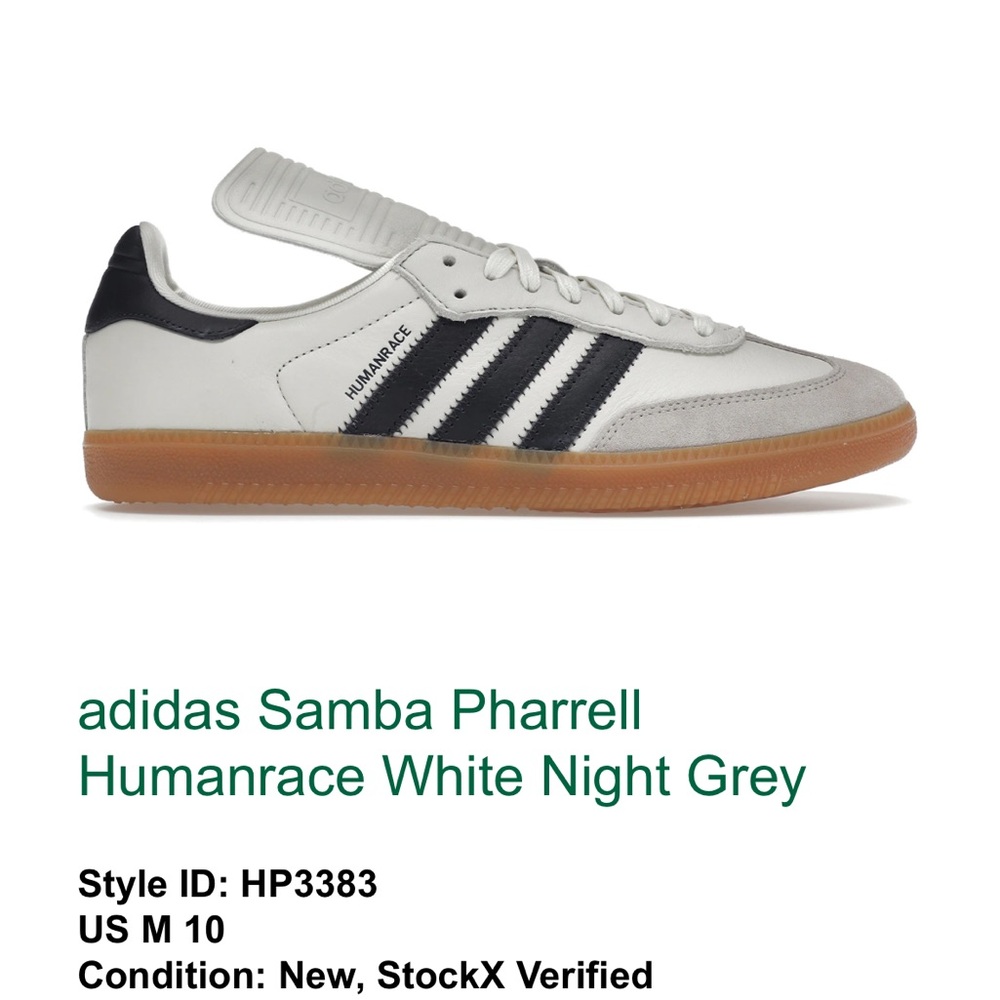adidas Samba Pharrell
Humanrace White Night Grey never worn
